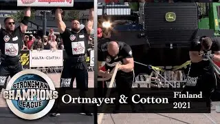 Ortmayer & Cotton highlights | World&rsquo;s Strongest Team pt 1 | Strongman Champions League