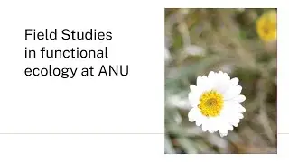 Field Studies in Functional Ecology