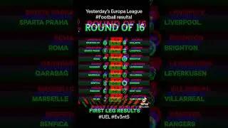 Yesterday&rsquo;s Europa League Football Results - #UEL #Football #EuropaLeague #Ev3nt5