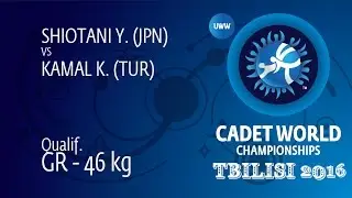 Qual. GR - 46 kg: K. KAMAL (TUR) df. Y. SHIOTANI (JPN), 8-6
