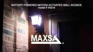 MAXSA Innovations Motion-Activated LED Wall Sconce - Models 43319 & 44219