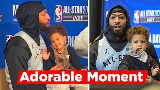Anthony Davis's Younger Son's Adorable Moment On Press Interviews