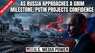 Breaking News: As Russia Nears a Grim War Milestone, Putin Projects Confidence,,U.S Media Power,