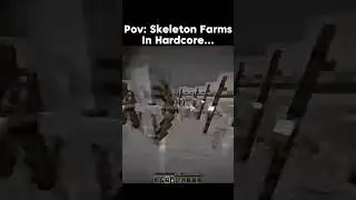 pov: Skeleton farms in heartcore..🥀🥀 #minecraft