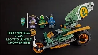 LEGO NINJAGO 71745 LLOYD'S JUNGLE CHOPPER BIKE SPEED BUILD ASMR & SILENT VLOG