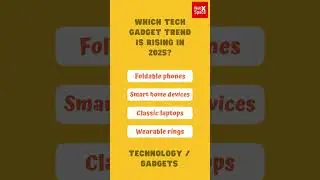 Which tech gadget trend is rising in 2025?#gk #shorts