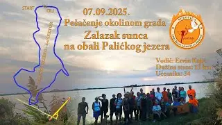Zalazak sunca na obali Palićkog jezera 07 09 2025