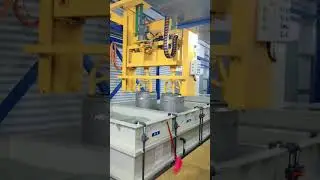Automatic production line. Roll galvanizing process