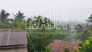 Relaxing Rain Sounds on a Residential Zinc Roof : Realistic HD Visuals