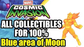 Marvel Cosmic Invasion - Blue Area of the Moon Stage Guide ALL COLLECTIBLES / CHALLENGES To Get 100%