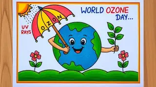 World Ozone Day Drawing |Save Ozone Layerdrawing |Ozone Day Poster Drawing |EasyPoster Idea