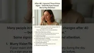 A Calmer Way to Support Eye Health After 40 #shorts #trending #viral