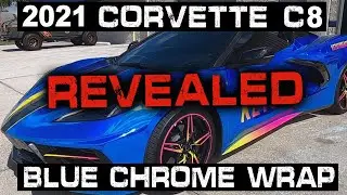 Представлена ​​хромированная пленка для Corvette C8 2021 года