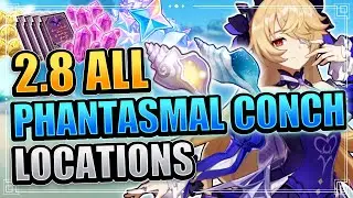 2.8 ALL Phantasmal Conches Locations (TIMESTAMPS INCLUDED) Genshin Impact Resonating Visions Echoing