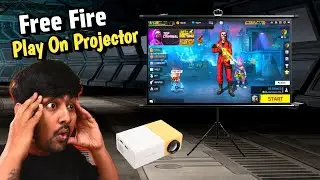 Free Fire Playing On Projector With Mobile 😱
