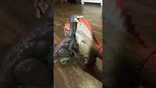 Spinosaurus versus unknown Dinosaur and the spinosaurus eat the human