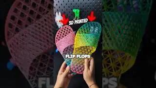 3D Printed Flip Flops See-Through Shoes