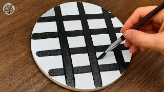 Acrylic Painting Ideas | How to Paint a Sun and Moon Split Painting with Lovers | Easy Tutorial