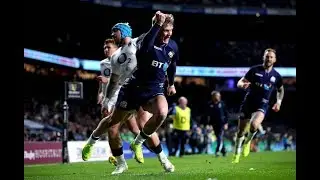 Darcy Graham scores second in the corner as Scotland fight back! | Guinness Six Nations