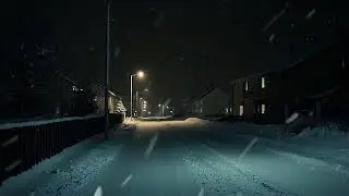Snowstorm Sound | Winter Night Sounds with Dark Screen for Relaxation and Focus
