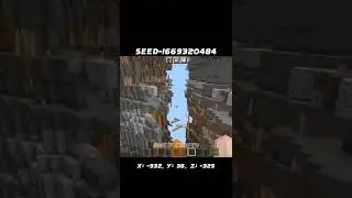 Glitched Ravine in Minecraft Pe 1.18 | minecraft pe #shorts #minecraft