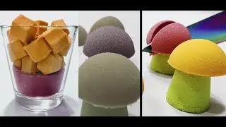 Mushroom Art Kinetic Sand Cutting Satisfying Video