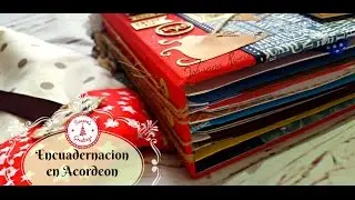 Como hacer ENCUADERNACION EN ACORDEON para Album de Fotos