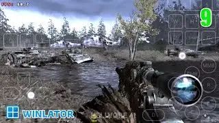 Call of Duty 4 Modern Warfare &mdash; игровой процесс на Winlator 11 Android, Snapdragon 870
