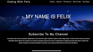 How To Make A Fixed Navigation Bar Using HTML And CSS | Collapsing Header Tutorial