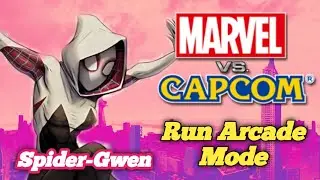 Spider-Gwen Run Arcade Mode | MGS | Marvel vs Capcom Mugen Battle