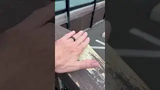 Repairing uneven surfaces and wood rot on top rail, and then refinishing it with Cabot deck, correct