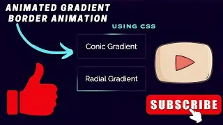 Animated Gradient Border Effect in HTML CSS & JavaScript