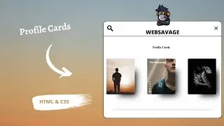 How To Make Profile Card Using HTML and CSS - Websavage