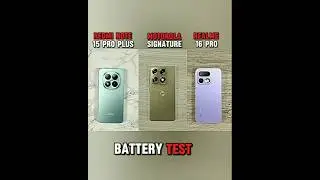 motorola signature vs redmi note 15 pro plus vs realme 16 pro battery test 🤯 #motorolasignature