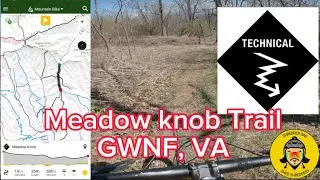 Meadow knob trail at GWNF. Steep sections, chunk and lots of fun, so worth riding it!