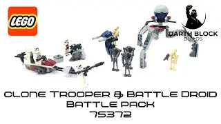 Darth Block Builds the Clone Trooper & Battle Droid Battle Pack 75372 from Lego Star Wars