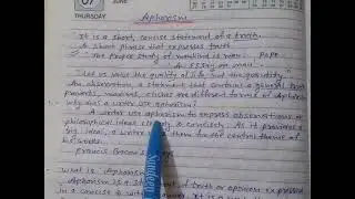 Aphorism : Prose Device || B.A.I Sem English Literature