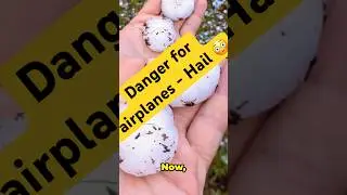 🟣 Danger for airplanes 😳 #hail #airlines #flight #aviation #boarding