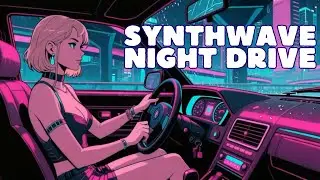 [SYNTHWAVE] Cyberpunk Girl in a Retro Futuristic City (Night Drive Music) &mdash; Voltage Overload