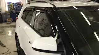 Нанесение антигравийной пленки фирмы Aura Pro на автомобиль  Hyundai Creta 2020