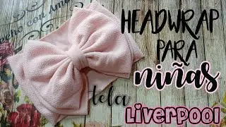 Como hacer una tiara/bandita/headwrap de tela Liverpool//floresely