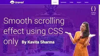 Smooth scrolling effect using CSS only - HTML & CSS tutorial in Hindi