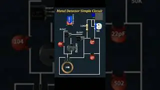 Mental detector simple circuit | #shorts #electrical #electronic #viralvideo #metal #detector