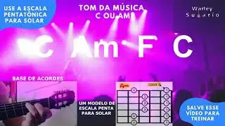 M&uacute;sica Backing Track Fundo Musical para Treinar Solo  Base em Am ou C Pentat&ocirc;nica