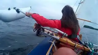 Hammer-Seewolf Segel auf Klepper Aerius #faltboot #sailing