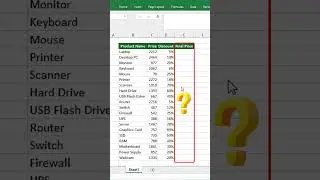 🤑 Formula for Calculating Discounted Price in Excel | Easy & Quick Tutorial 📊