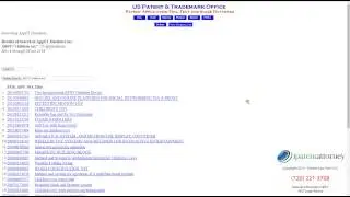 Introduction to the US Patent Office Online Search Database