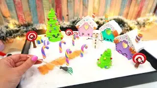 Cómo hacer un jardín zen en miniatura de NAVIDAD KAWAII - Decoración de escritorio DIY anti estrés
