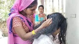 Husband Nitpicking In Long Hair / Hair Care / Asmr Nitpicking / Heavy Nitpicking In Long Hair