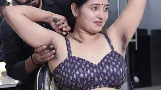 HD Quality School Teacher Full Growth Underarms Shaved With Straight Razor 